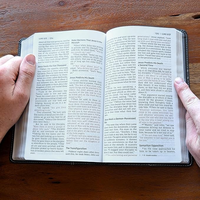 Farm and Posh Personalized NIV Personal Bible with Crown of Thorns | Large Print (Black Knight Standing Solo)