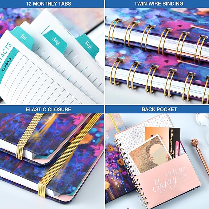 2026-2027 Planner - Planner Daily Weekly and Monthly 2026-2027, July 2026 - June 2027, 6.3’’ × 8.4’’, 12 Monthly Tabs, Inner Pocket, Hardcover, Perfect for Organization