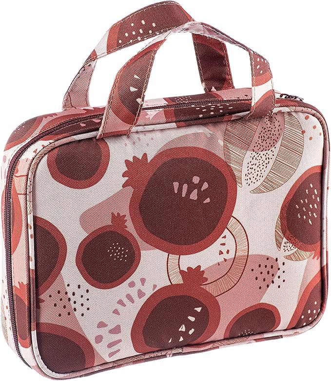 DiverseBee Bible Cover with Handles, Zippered Bible Carrying Case for Women and Girls, Bible Tote Bag for Kids, Book Cover Accessories, Christian Gifts 7.5 x 10 x 2.5in (Crimson)