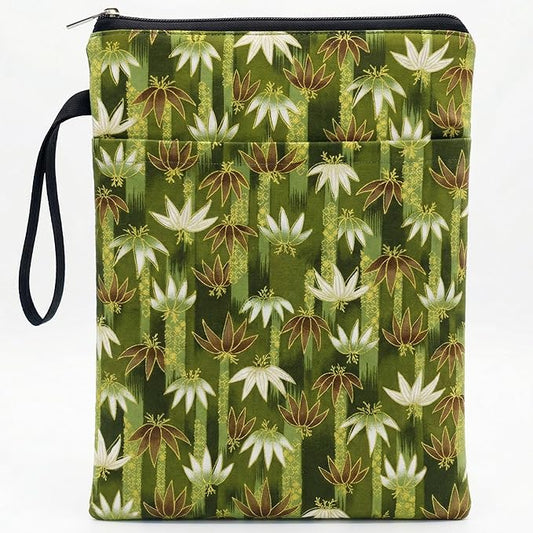 Book Sleeve for Paperbacks – Padded Book Cover with Zipper, Dust-Proof Protector Sleeve, Fabric Books Pouch Fit for Books Notebook Journal, Maximum 8x11inch