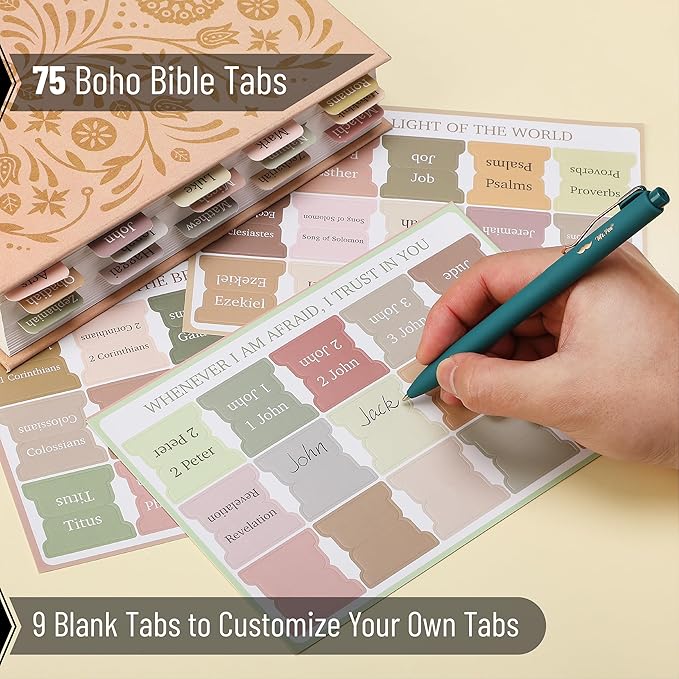 Mr. Pen- Bible Cover Case for Women, Large Bag with Durable Handle, 24-pcs Bible Journaling Kit & Study Supplies with No Bleed Highlighters and Pens, Christian Gift for Women, Mothers Day Gift