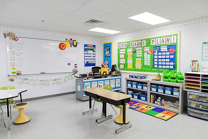 Fadeless Bulletin Board Paper, Fade-Resistant Paper for Classroom Decor, 48” x 12’, Team Sports, 1 Roll