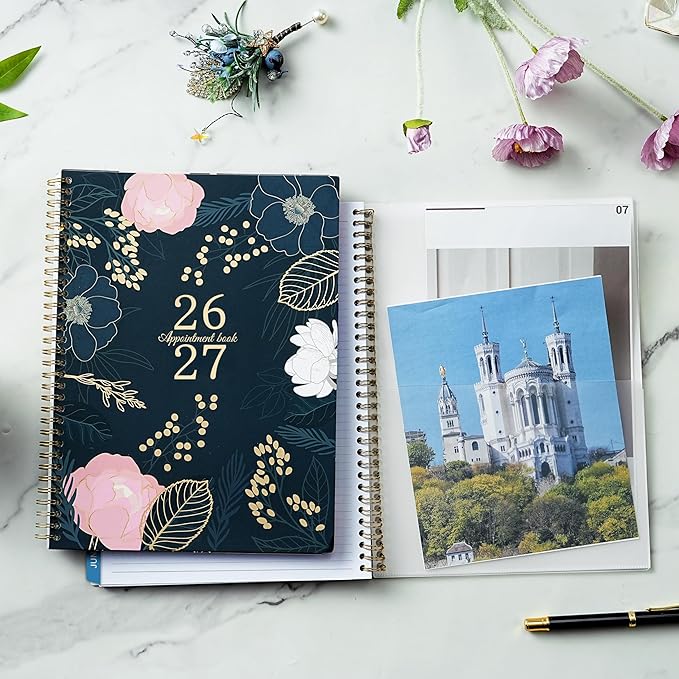 2026-2027 Appointment Book - July 2026 - June 2027, Weekly Appointment Book 2026-2027, 9"x11", Hourly Planner with 30-Minute Interval, Colorful Monthly Tabs, Back Pocket