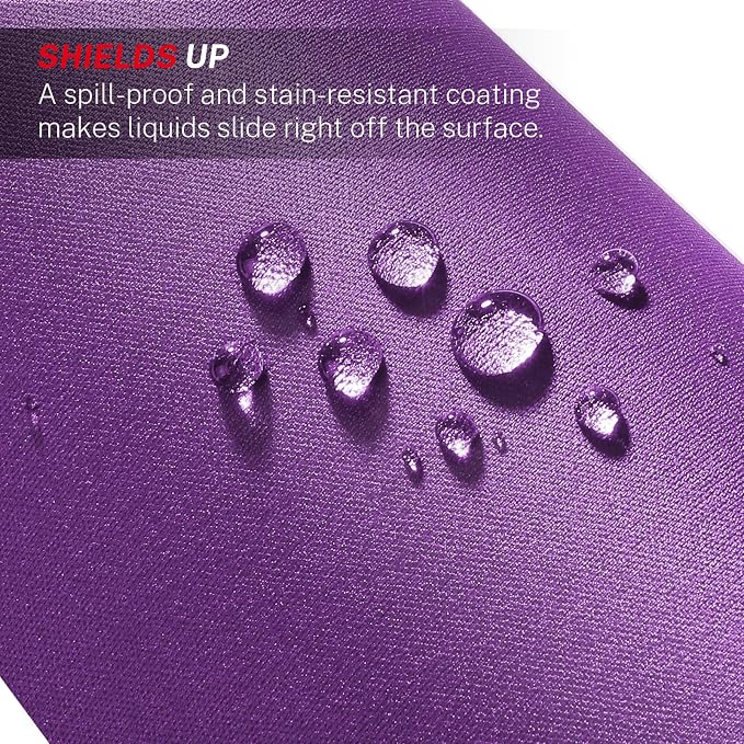 MROCO Essential Office & Gaming Mouse Pad, 8.5 x 11 Inch, Violet Purple | Anti-Fray Stitched Edges, Functional Pattern Design, Non-Slip Rubber Base, Water and Stain Resistance