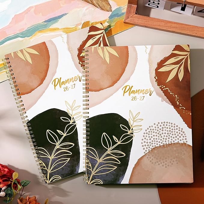 2026-2027 Weekly and Monthly Planner/Calendar - Academic Planner 2026-2027, JUL 2026 to JUN 2027, 12 Colorful Tabs, 9" x 11" Twin-Wire Binding, Inner Pocket