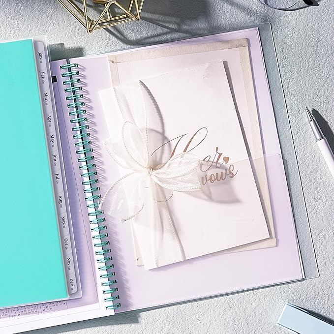 2026-2030 Monthly Planner/Calendar - Jan 2026 - Dec 2030, 5 Year Monthly Planner 2026-2030 with Tabs & Celebrity Quotes, 9" x 11", Famous Quote, Two-Side Pocket, Suitable for Long-Term Planning, Green
