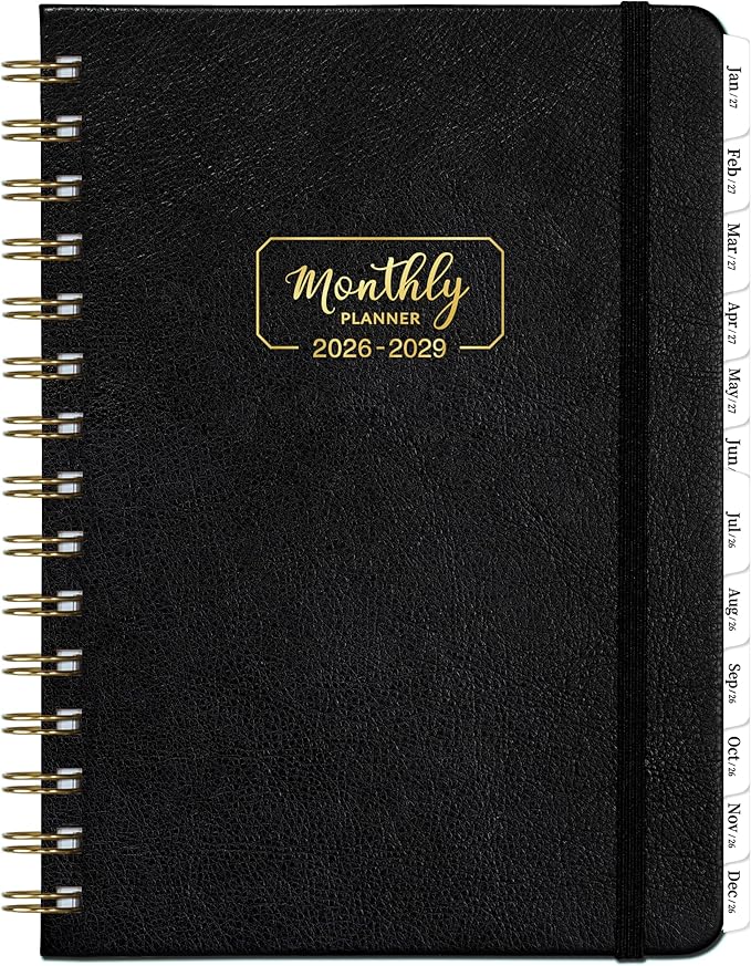 2026-2029 Monthly Planner - 3 Year Monthly Planner 2026-2029, Jul. 2026 - Jun. 2029, 36-Month Calendar with Hardcover, Inner Pocket, 6.4'' x 8.5''