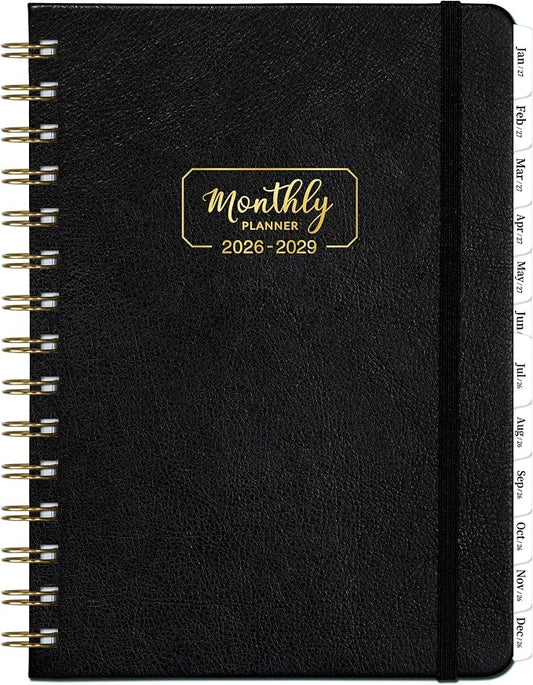 2026-2029 Monthly Planner - 3 Year Monthly Planner 2026-2029, Jul. 2026 - Jun. 2029, 36-Month Calendar with Hardcover, Inner Pocket, 6.4'' x 8.5''