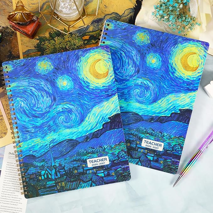 Teacher Planner 2026-2027 - Academic Planner 2026-2027 from July 2026 - June 2027, 8.5" x 11", Weekly & Monthly Lesson Plan Book, Helps Better Teaching