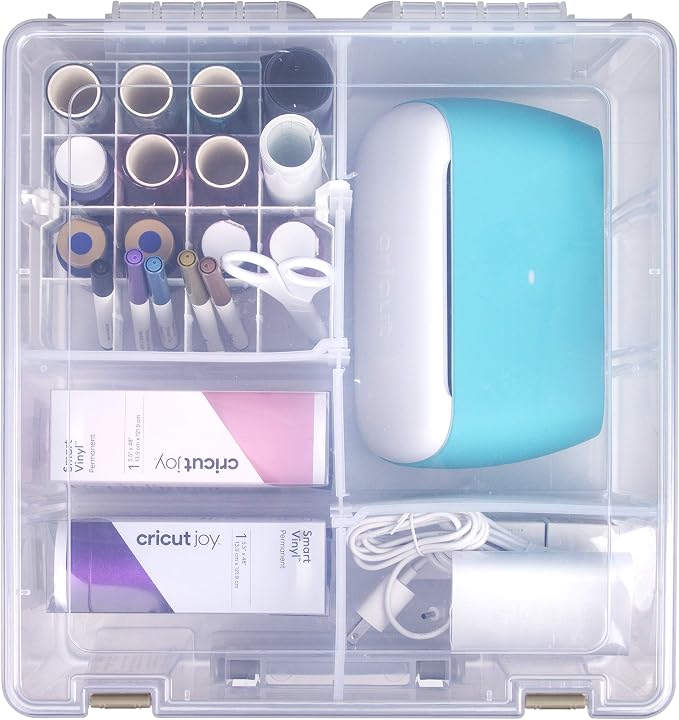 ArtBin 6993SP Super Satchel Double Deep with Papercrafting Accessory Tray, Clear, 1 Satchel & 1 Tray
