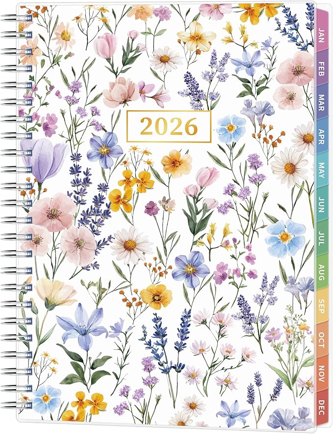 2026 Appointment Book, 30 Minutes-Hourly, Weekly ＆ Monthly Calendar Planner 2026, Jan 2026 - Dec 2026, 6.2'' x 8.4'', 2026 Daily Planner with Tabs ＆Pocket, Flexible Cover, Great for Office, Home, School