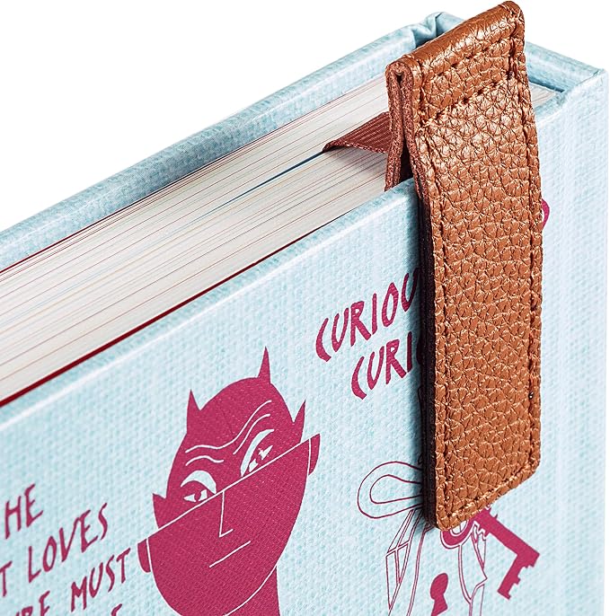 Superior Essentials Planner Magnetic Bookmark - Genuine Leather, Single Long Ribbon Bible Bookmark for Book Lovers - Amplify Your Love for Books with Our Elegant Ribbon Page Marker (1PC, Coffee Brown)