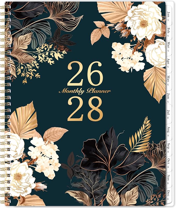 2026-2028 Monthly Planner - July 2026 - June 2028, 2 Year Monthly Calendar 2026-2028, 9" × 11" Calendar Planner, 24 Months, Tabs, Back Pocket, Twin-Wire Binding, Note Pages