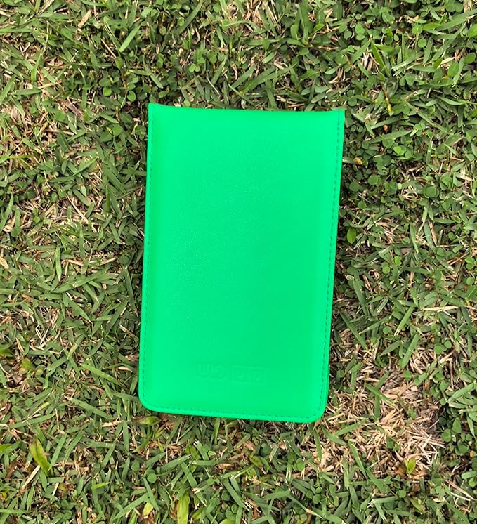 Leather Golf Scorecard Holder & Yardage Book Cover – Slim Microfiber Leather Case for Walking Players | Fits 4.5"x7" Scorecards & Yardage Books | Bonus Pencil & Scorecards