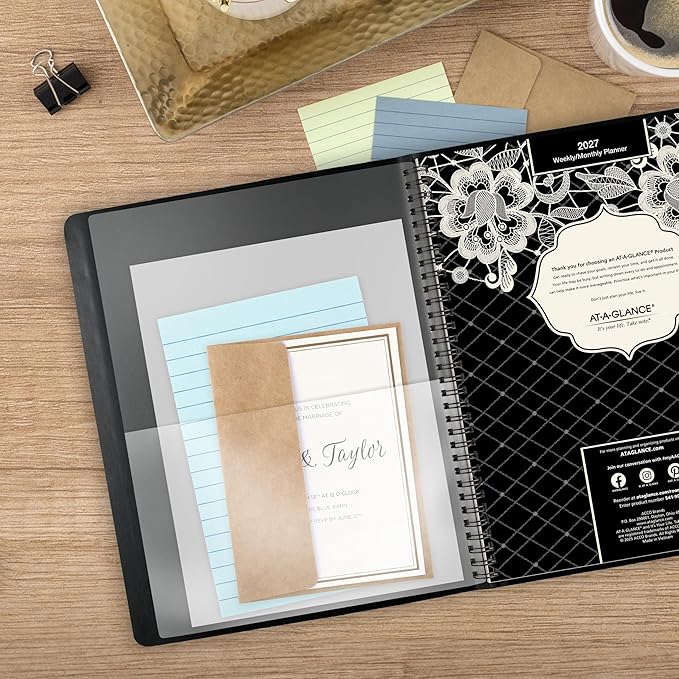 AT-A-GLANCE 2027 Appointment Book Planner, Weekly & Monthly, 13-Month Jan-Jan, 8.5" x 11", Hourly, Lacey (541-905-27)