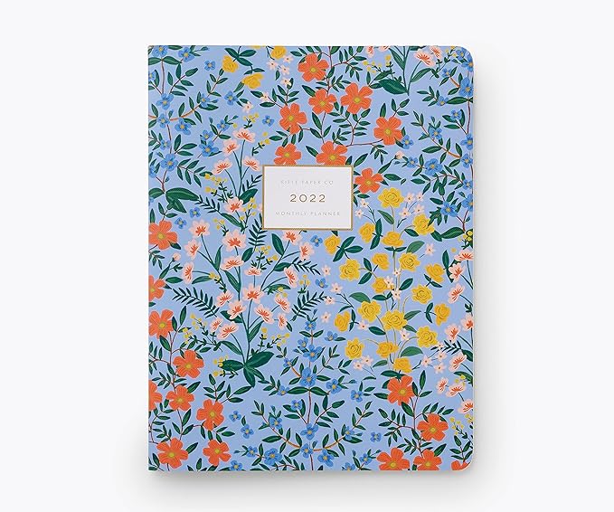 RIFLE PAPER CO. Wildwood 2022 12-Month Monthly Softcover Thread-stitched Planner, January - December, Sections for Monthly Views, Important Dates, and Extra Notes