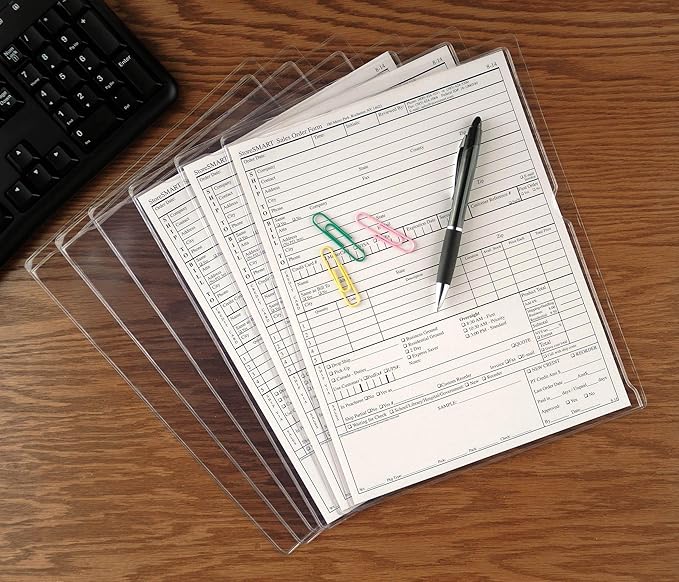 StoreSMART - Paperwork Organizers - 50-Pack - Clear Plastic - Heavy Duty - PF8511STC-50