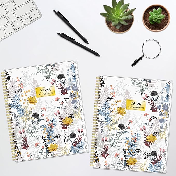 Monthly Planner 2026-2028, 36 Months Calendar Planner 2026-2028 from Jan 2026 – Dec 2028, 8.5'' x 11'' with Ruled Spread, Flexible Cover, Spiral Wirebound, Pocket, Coated Tabs, Notes ＆ Habit Tracker