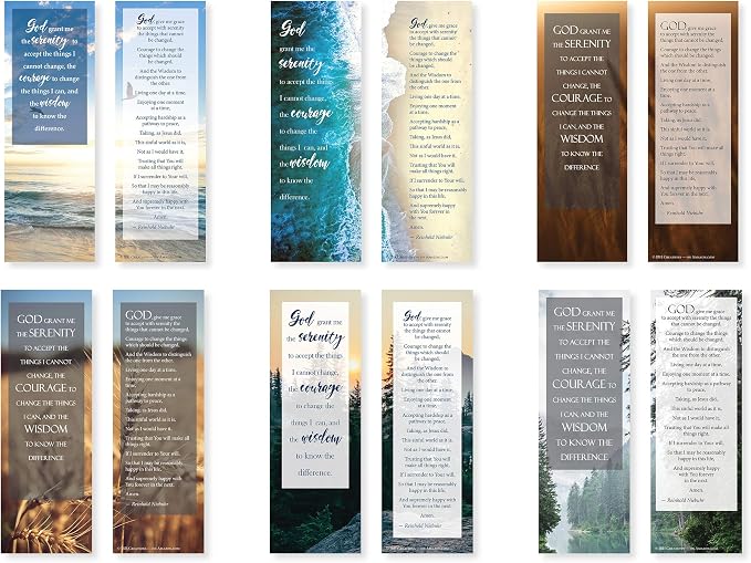 Serenity Prayer Bookmarks - Pack of 48