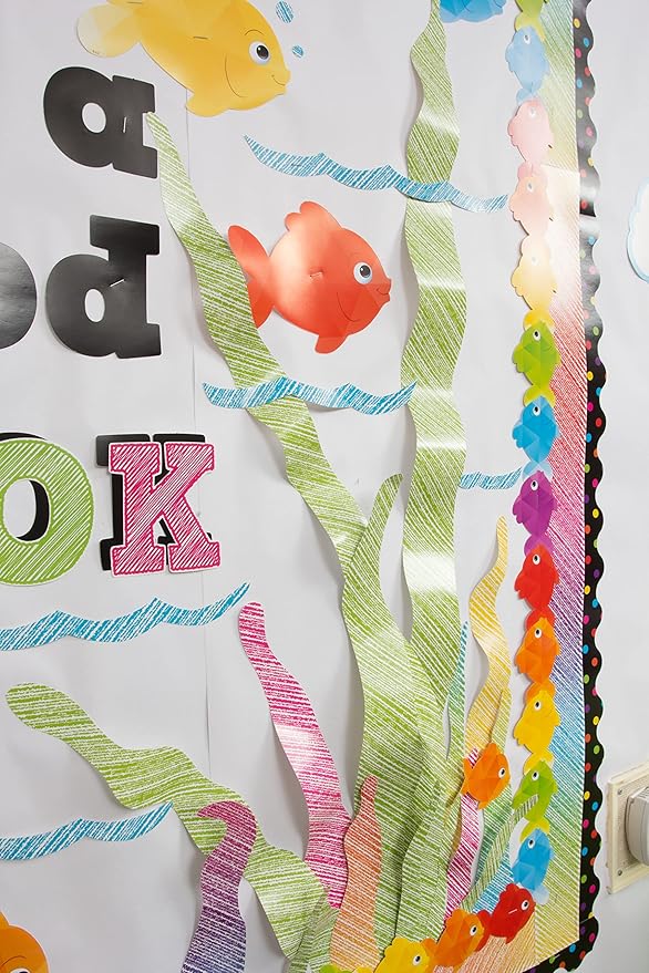 Teacher Created Resources Colorful Fish Mini Accents (TCR3551)