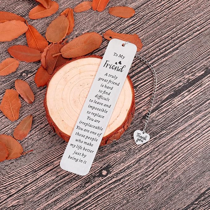 Bookmark Gifts for Best Friend Friendship Gift for Women Christmas Stocking Stuffers Friends Sentimental Gifts for Friend Best Friend Birthday Graduation Gifts for Women Female Friend Gift Ideas