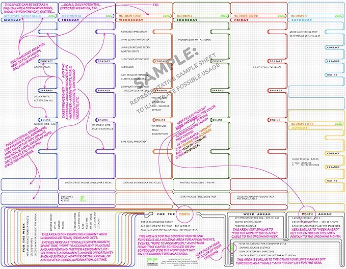 Ultimate Premium 2026 Weekly Day Desk Planner – 52-Page Undated Layout – Super Thick Bleed-Resistant Paper – Chipboard Backing – Top-Edge Glued - Made In USA (Blue, Purple, Orange, Green, Red, Light Blue, Yellow, Black, White, Gray, Large)
