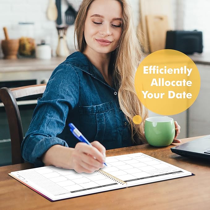 Monthly Planner 2025-2028, 2025 Calendar 36 Months Planner With Monthly Tabs, July 2025- June 2028, 8.5" x 11", 3 Years Academic Calendar Hard Cardboard Cover with Spiral Bound, Perfect for School & Office for Women & Men