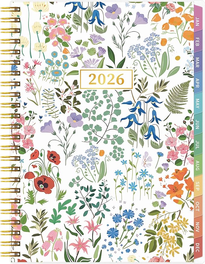 2026 Appointment Book, 30 Minutes-Hourly, Weekly ＆ Monthly Calendar Planner 2026, Jan 2026 - Dec 2026, 6.2'' x 8.4'', 2026 Daily Planner with Tabs ＆Pocket, Flexible Cover, Great for Office, Home, School