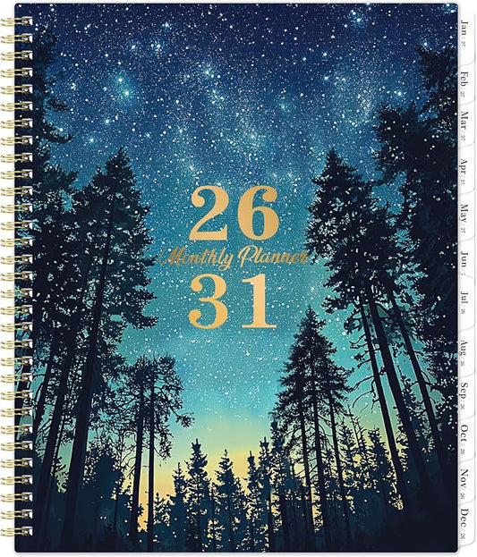 Monthly Planner 2026-2031 – July 2026 - June 2031, 9"x11", 5 Year Calendar 2026-2031 Monthly Planner with Double-Side Pockets & Notes Pages, 60 Months Tabs, Perfect for Work, School & Family Planning