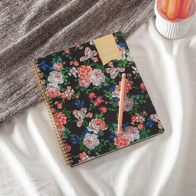 Blue Sky Day Designer 2025-2026 Weekly and Monthly Academic Year Planner Calendar, July 2025 - June 2026, 8.5" x 11", Flexible Cover, Wirebound, Rose Garden