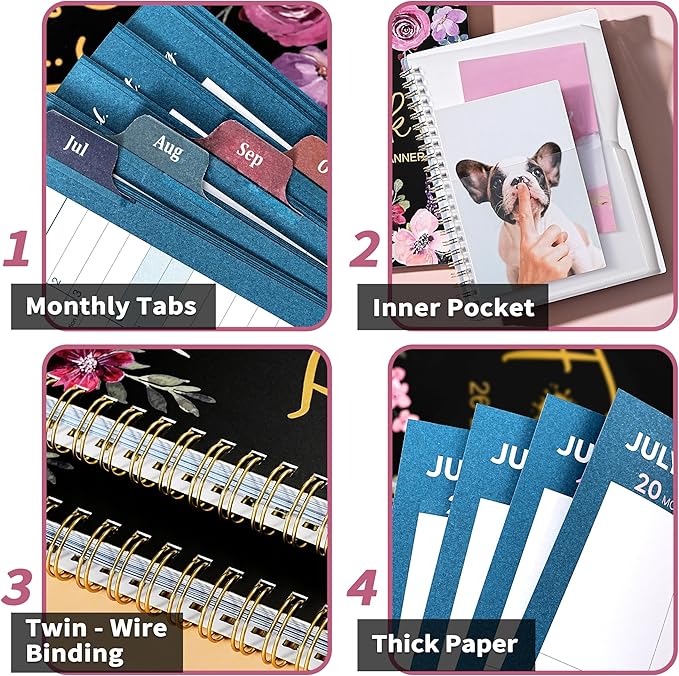 Planner 2026-2027, Fu-ck It Academic Planner 2026-2027 for Women, JULY 2026 - JUNE 2027, 6.5" x 8.5", 12-month Funn-y Weekly and Monthly Planner, 26-27 Calendar Planner with Badas-s Quotations, Colorful Tabs, Gifts for Women