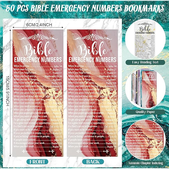Sayglossy 50 Sets Mother's Day Women Christian Gifts Bulk Bible Verse Gel Pens Religious Compact Mirrors Emergency Bookmarks for Mother Grandmother Daughter Bible Study Group (Watercolor)