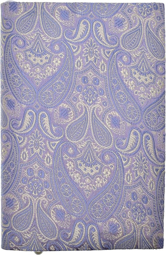 BLBMH A5 Journal Cover | Non-Stretch Fabric Notebook Sleeve with Bookmark, Handmade 5.5x8.3 Washable Privacy Protector for Paperback Bible Hardcover, Gift for Women - HY Purple