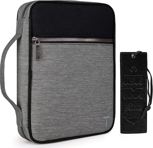 Montana West Bible Cover for Women Men with Leather Bookmark Book Carrying Cases Church Bag for Outdoor Protective