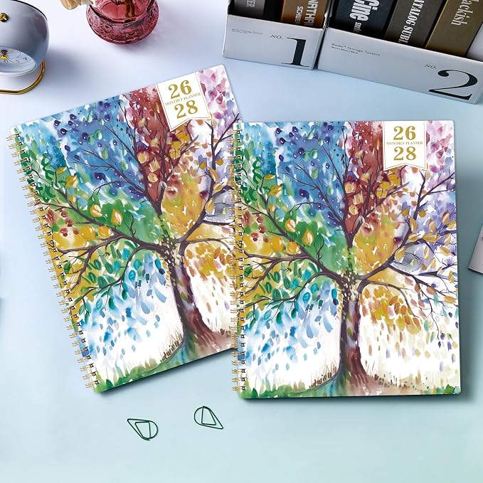 2026-2028 Monthly Planner - 2026-2028 Planner from July 2026 - June 2028, 8.5'' x 11'', 2 Year Monthly Planners with Double-Side Pocket, 24 Tabs