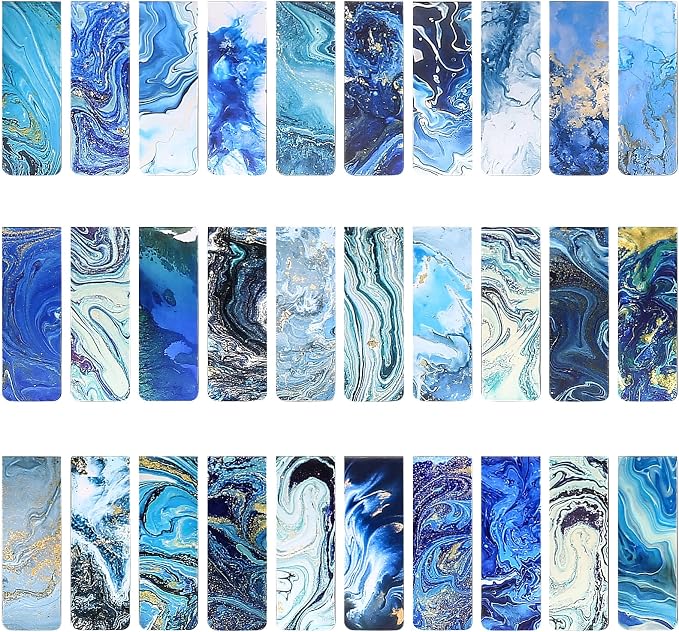 30 Ocean-Themed Magnetic Bookmarks - Markers Clips for, Teachers, Home, Office, Reading
