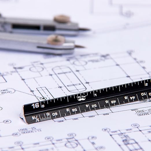 Mr. Pen- 6 Inch, 2 Pack, Pocket Size Ruler, Small Architectural Scale