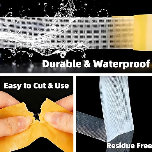 Double Sided Fabric & Carpet Tape - 1inch+2inch x39FT Each Value Pack - Heavy Duty High Stickiness Residue Free - Easy Tear No Sew for Clothes Hemming, Rugs & Runners, Crafts, DIY, Walls - Waterproof