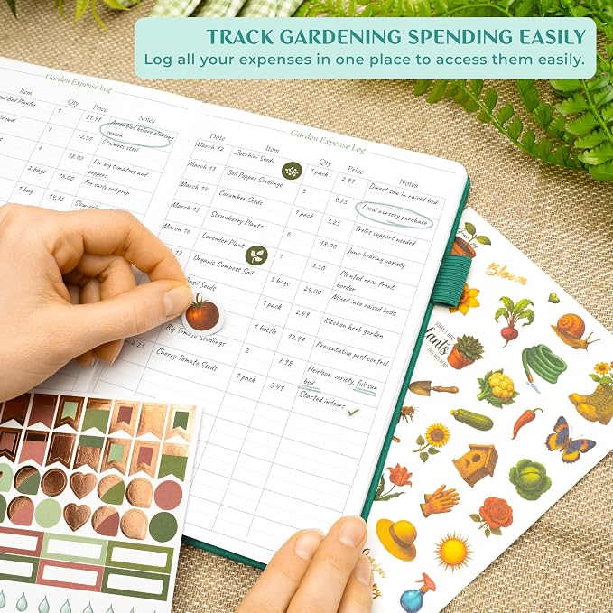 Legend Gardening Journal – 5-Year Garden Journal Planner & Log Book with Gardening Calendar & Plant Logs – Hardcover Garden Planner (Turquoise)