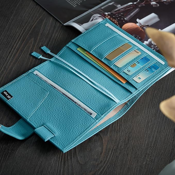A6 Genuine Leather Techo Notebook Cover Compatible with Hobonichi Original Stalogy Midori MD with 5 Card Slots Pen Loop Bookmarks Back Pocket