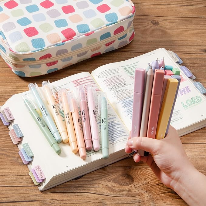 Mr. Pen- Bible Cover Case for Women, Large Bag with Durable Handle, 24-pcs Bible Journaling Kit & Study Supplies with No Bleed Highlighters and Pens, Christian Gift for Women, Mothers Day Gift