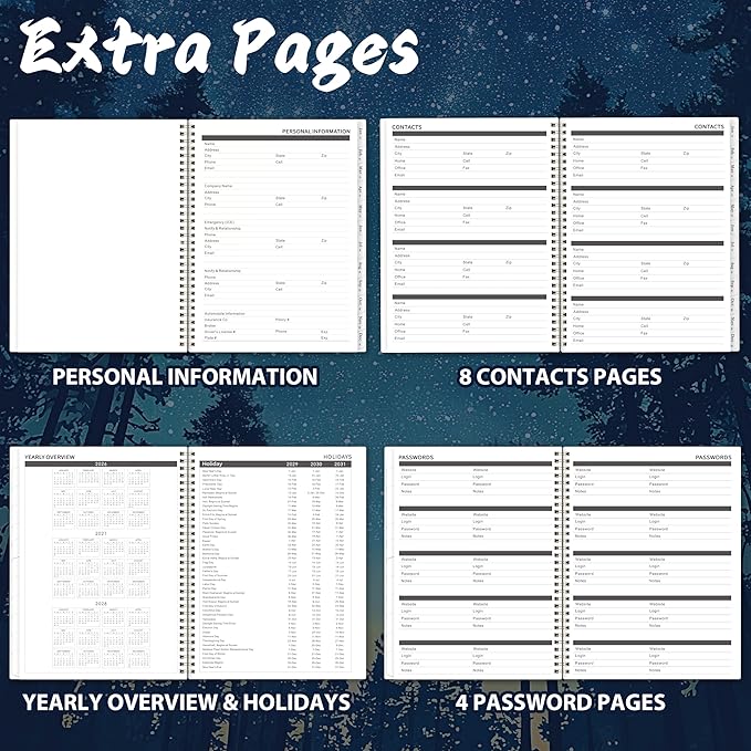 Monthly Planner 2026-2031 – July 2026 - June 2031, 9"x11", 5 Year Calendar 2026-2031 Monthly Planner with Double-Side Pockets & Notes Pages, 60 Months Tabs, Perfect for Work, School & Family Planning