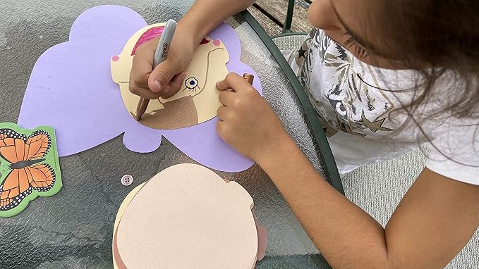 SHAPES ETC. 5.5” Multicultural Body Parts Large Creative Cut-Out Set, with Face, Person, Foot, Hand, 31 pcs per Design for Classroom Décor All About Me Activities Craft Activities for Kids USA Made
