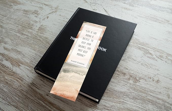 Abstract Bookmarks with Inspirational Quotes - Pack of 48