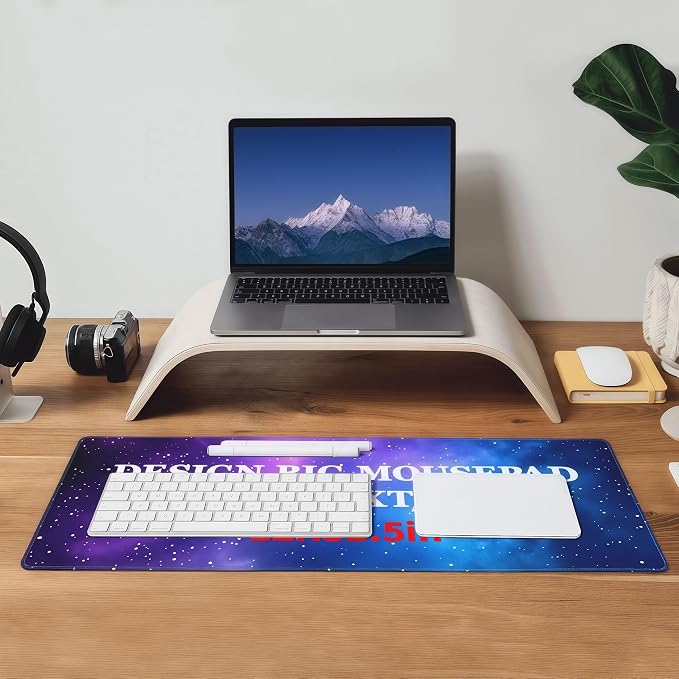 Custom 12" X 31.5" Desk Mat with Photo Logo Text, Personalized Mouse Pad with Picture, Custom Big Mouse Pads for Desk, Gift for Men Dad Husband on Birthday Anniversary Christmas