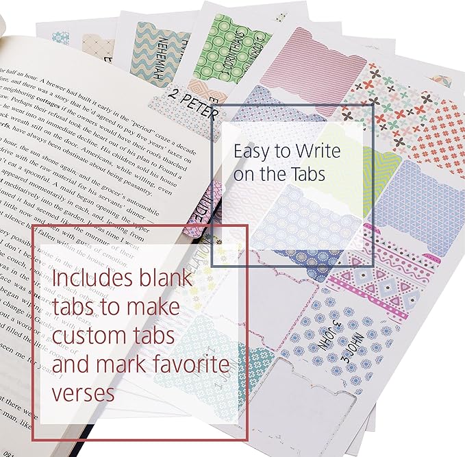 Mr. Pen- Bible Tabs, 75 Pcs, Laminated Tabs for Old & New Testament, Bible Tabs for Women and Men, Tabs for Study Bible, Bible Index Tabs