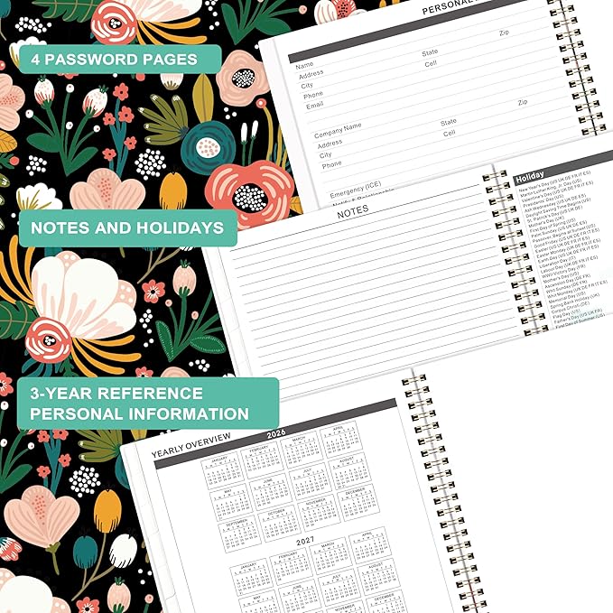 2026-2028 Monthly Planner - Monthly Planner from July 2026 to June 2028, 2026-2028 Planners 8.5" x 11", 2 Year Planners with Tabs, Back Pocket