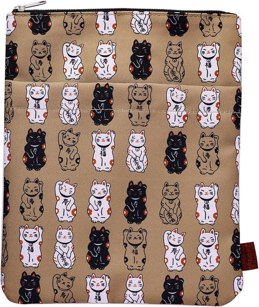 Book Sleeve for Book Lovers, Bookish Book Protector, Book Covers for Paperbacks, Washable Fabric, Book Sleeves with Zipper, Medium 11 Inch X 8.7 Inch