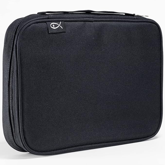 Divinity Boutique, Canvas Bible Case - Black Bible Cover for Men and Women - for Compact, X-Large and XX-Large Books