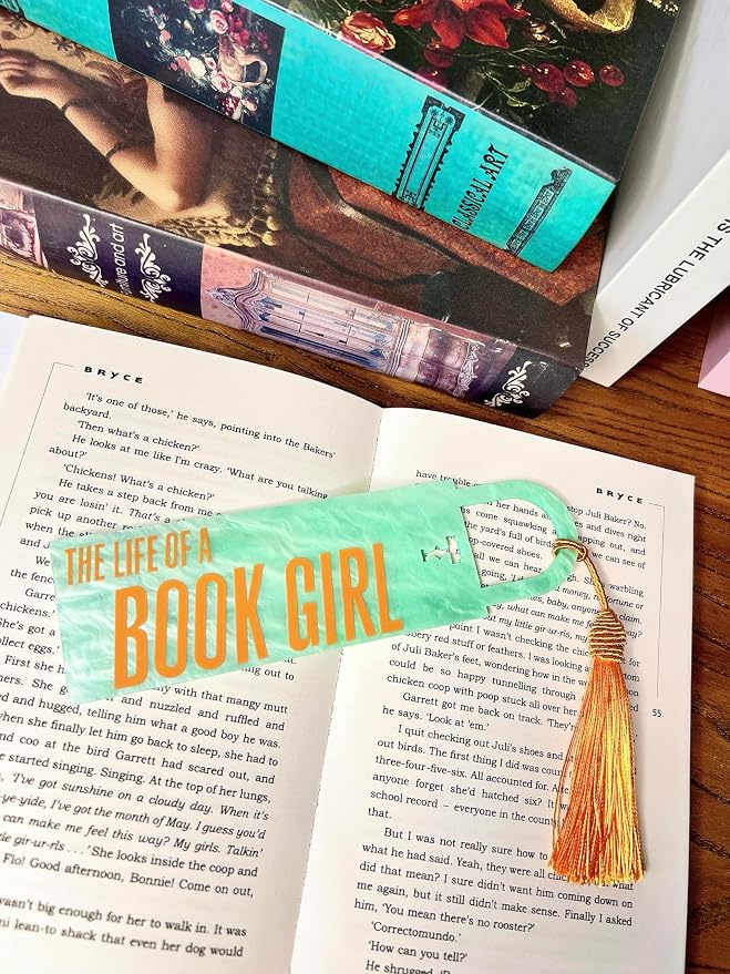 The Life of A Book Girl Bookmark, Showgirl Inspired Acrylic Bookmarks for Book Lovers, ERAS Tour Gifts